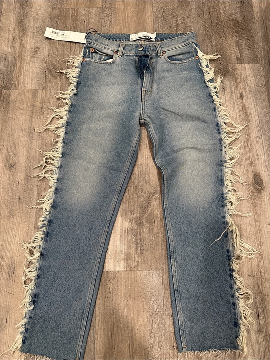IRO Denim - IRO Light Blue High-Rise Straight Leg Jeans